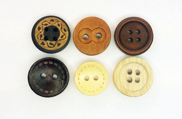 Knopf Plugs 12mm Paar 1,2cm Tunnels Plug Holz